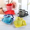 Creative 300ml Hearts Ceramic Coffee Mug Love Handle Couple Mug Afternoon Tea Dessert Tea Cup Drinkware Office Mug Home Decor