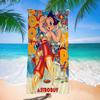 Retro A-Astro Boy Iron Microfiber Blanket Quick Drying Beach Towels Oversized Printing Super Absorbent Pool Towel Blanket
