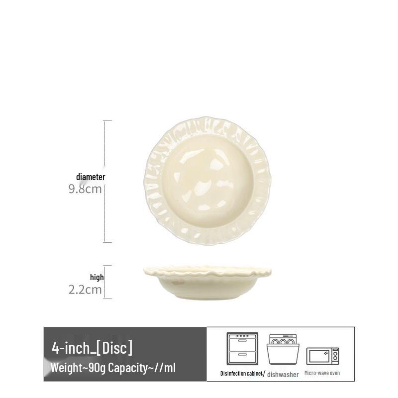 OLOEY Lace Edge Ceramic Car Aroma Diffuser Set