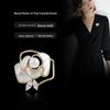 High-End Natural Shell Butterfly Camellia Pearl Brooch for Women
