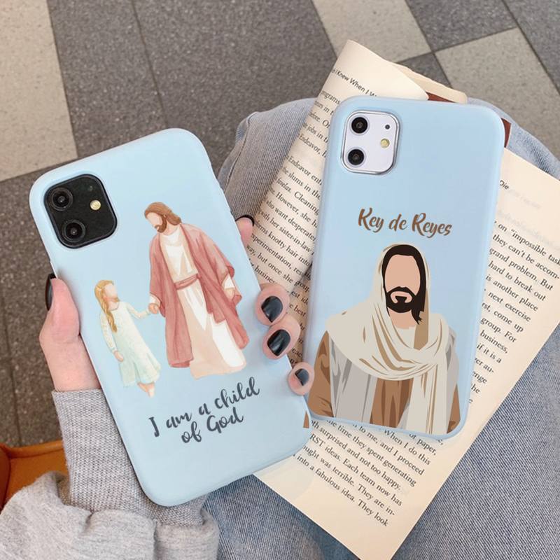 New Faith Christian Religious Jesus Clear Phone Case Soft Solid Color for iPhone 11 12 13 mini pro XS MAX 8 7 6 6S Plus X XR