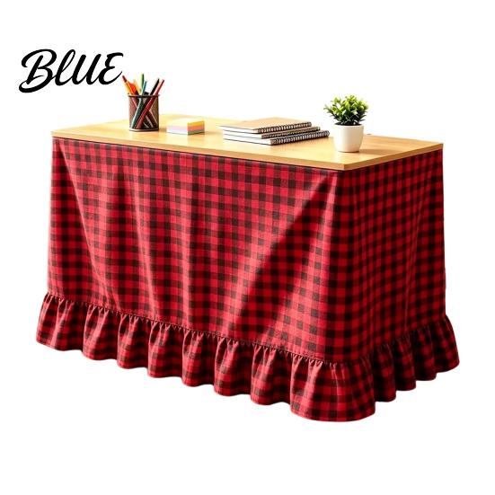 Classroom Desk Cover Gingham Ruffled Table Skirt Cottagecore Teacher Skirt for Classroom ClassroomDesk Plaid Tablecloth Birthday Wedding Baby Shower