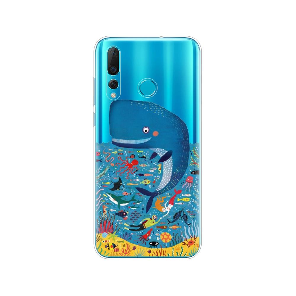 Mobile Silicon Phone Bag Case For Huawei Nova 4 4e Case Soft TPU Back Phone Cover For Nova4 nova4E Cover Protective Back Cover