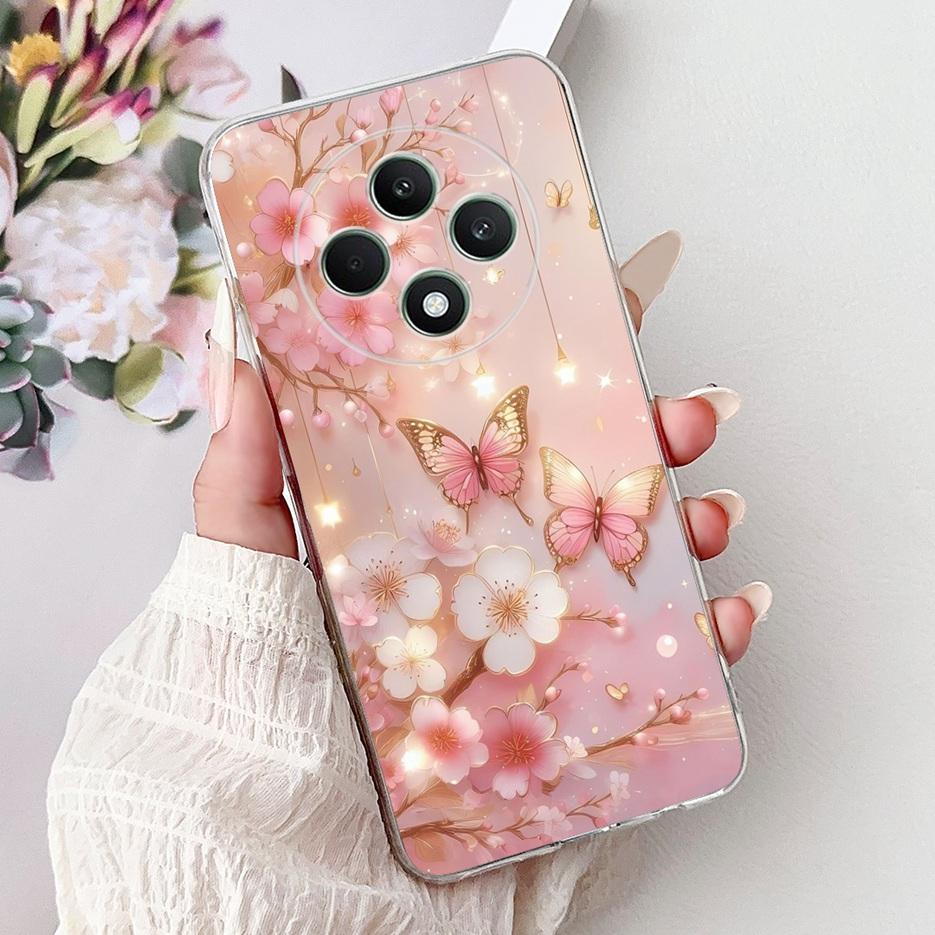 For Oppo Reno 12F 4G Case CPH2687 Stylish Butterfly Painted Cover Soft Silicone Case For Oppo Reno12 F Reno 12 FS Reno12F Bumper
