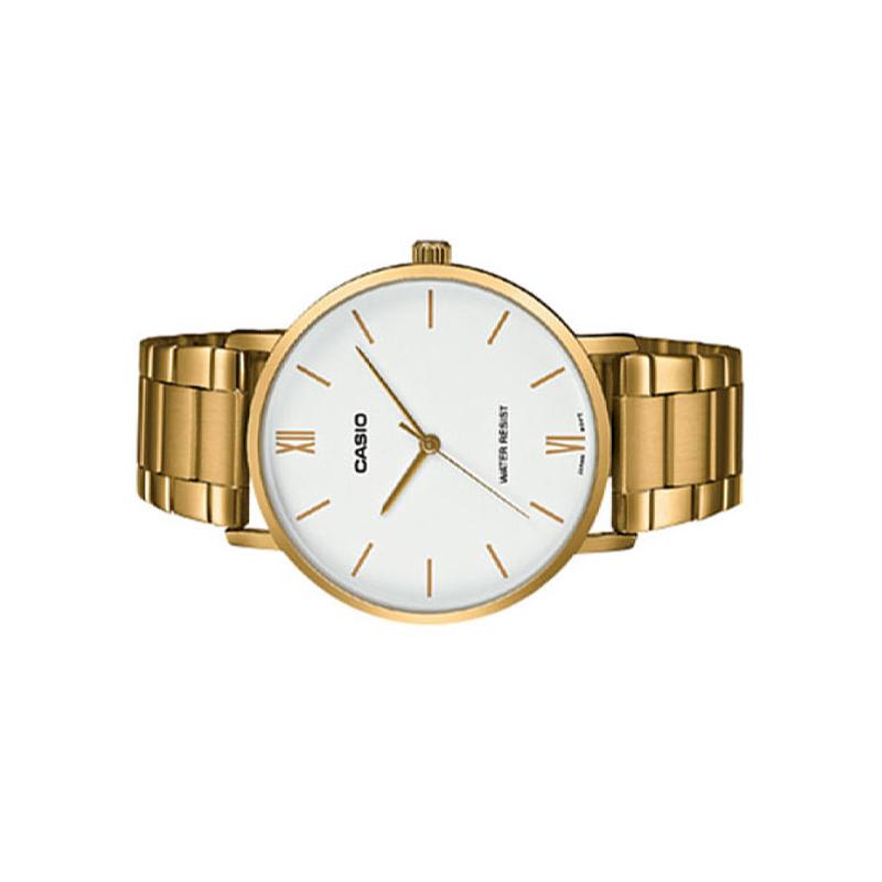 Casio STANDARD series, simple, fashionable, business and casual, classic hands, Roman scale, waterproof, quartz movement, Japanese and MTP-VT01G-7B