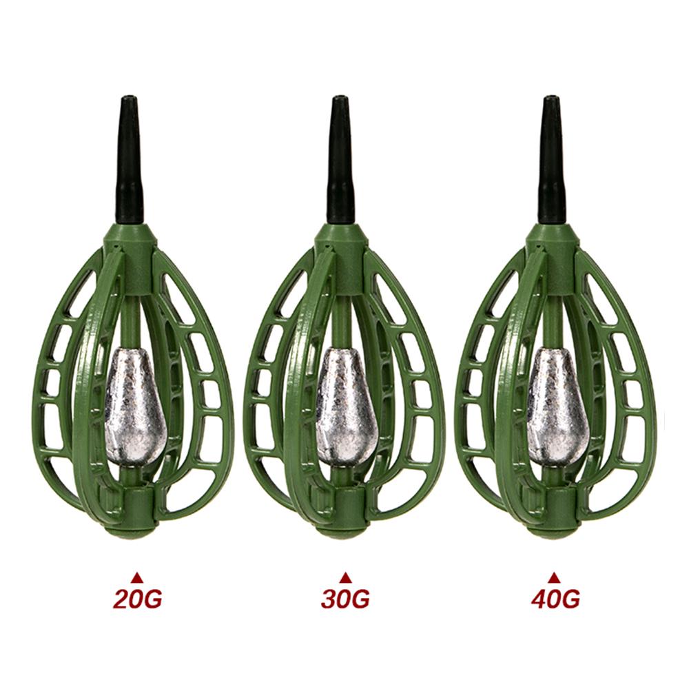 ABS Fishing Sinker Carp Fishing Feeder Fishing Bait Cage Fishing Lure Case Fishing Accessories