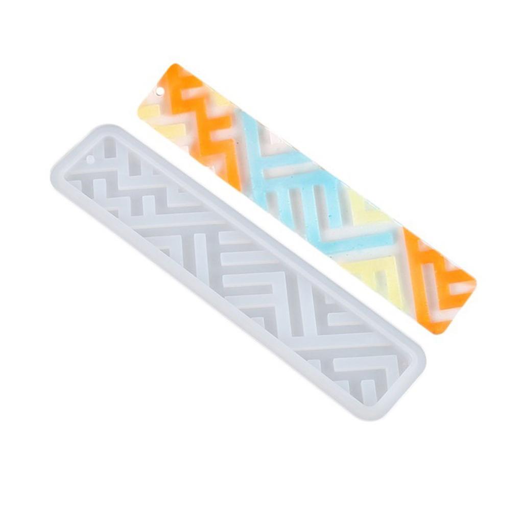 Mehrere Stile Lesezeichen Silikonform Gießen Handwerk Anhänger Harz Epoxid DIY Rechteck Lesezeichen Form für DIY-Fans