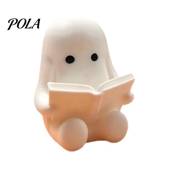 Small Ghost Desktop Decor 3D Printed Halloween Figurine, Cute Spooky Resin Statue, Funny Tray Table Decor, Tabletop Centerpiece for Holiday
