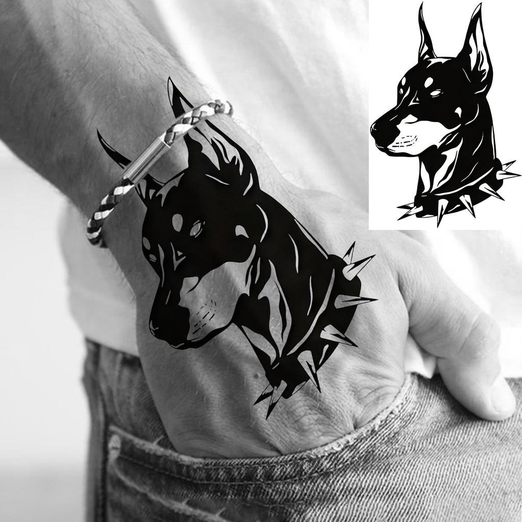 1 Sheet Spider Medusa Tiger Temporary Tattoos For Adult Hands Neck, Halloween Temp Fake Tattoo Sticker Realistic Tatoo Last Long