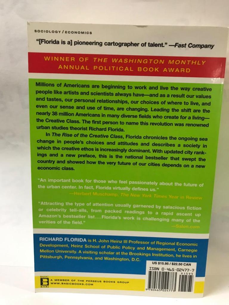 [USED] The Rise of the Creative Class