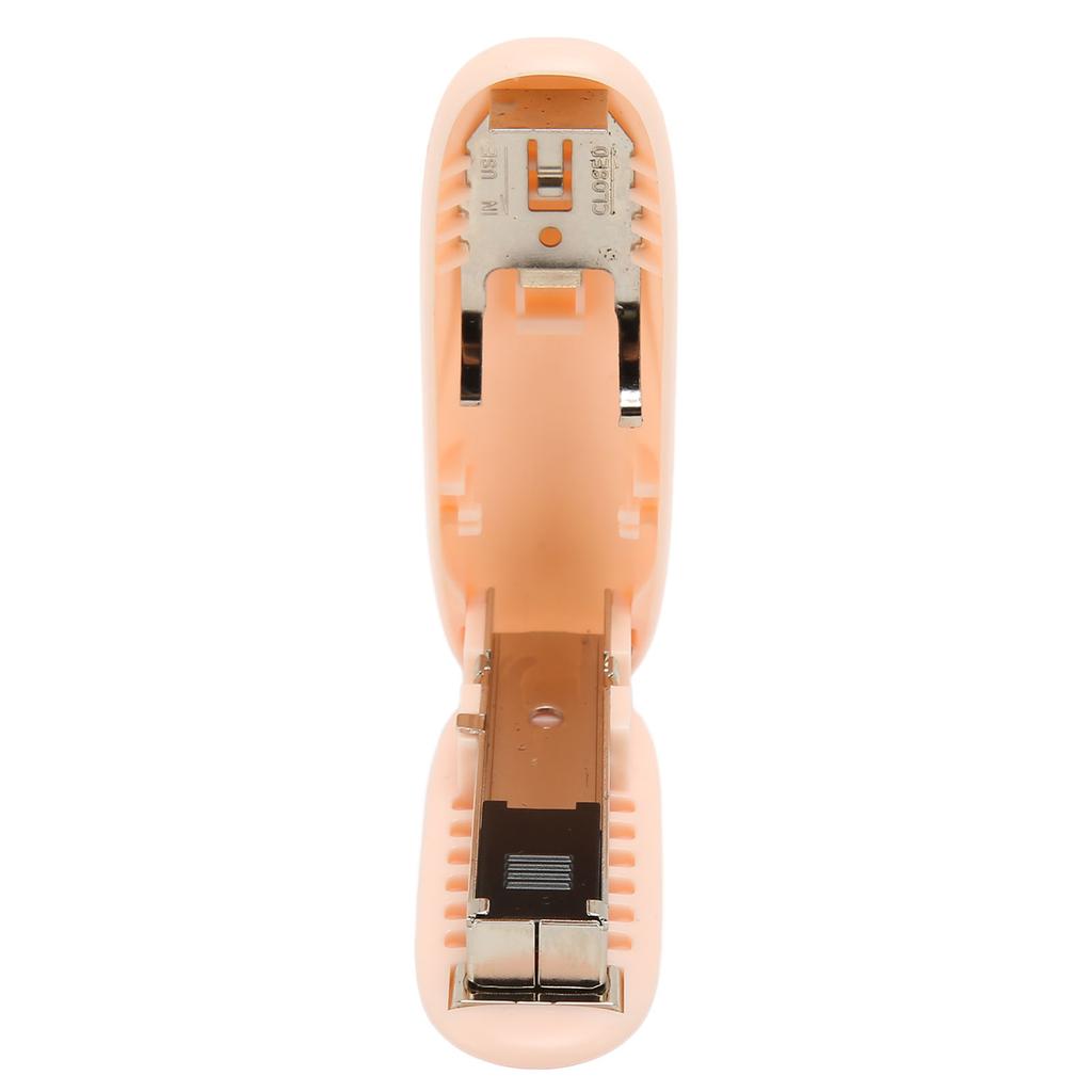 4Pcs Portable Stapler Foldable Storage Effort Saving Lever Structure Compact Rounded Shape Mini