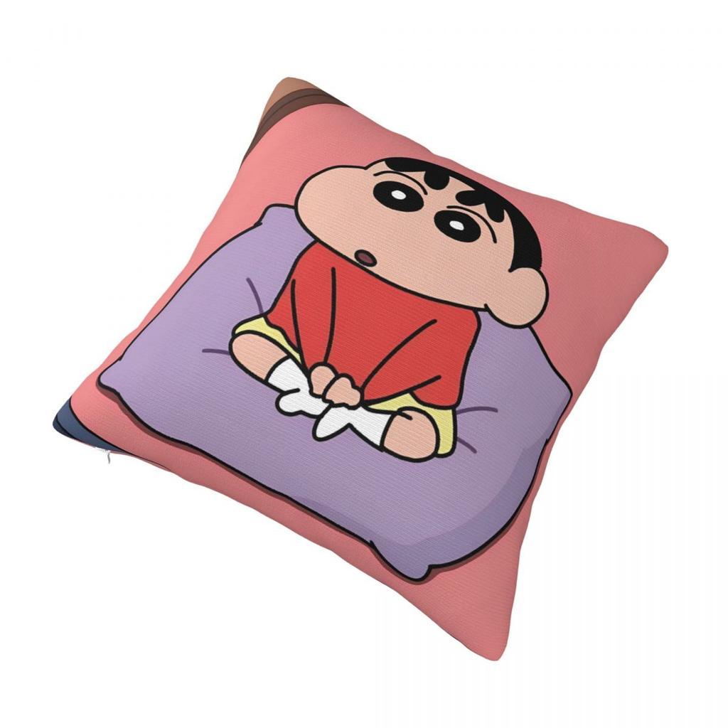 Crayon Shin-Chans Cartoon Anime Pillow Cover Product Printed Cushion Cover Decorative Pillow Case Cover Seater Multi-Size