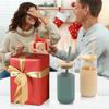 Silicone Glass Cup With Lid and Straw withProtective Sleeve Iced Coffee Glasses  Smoothie