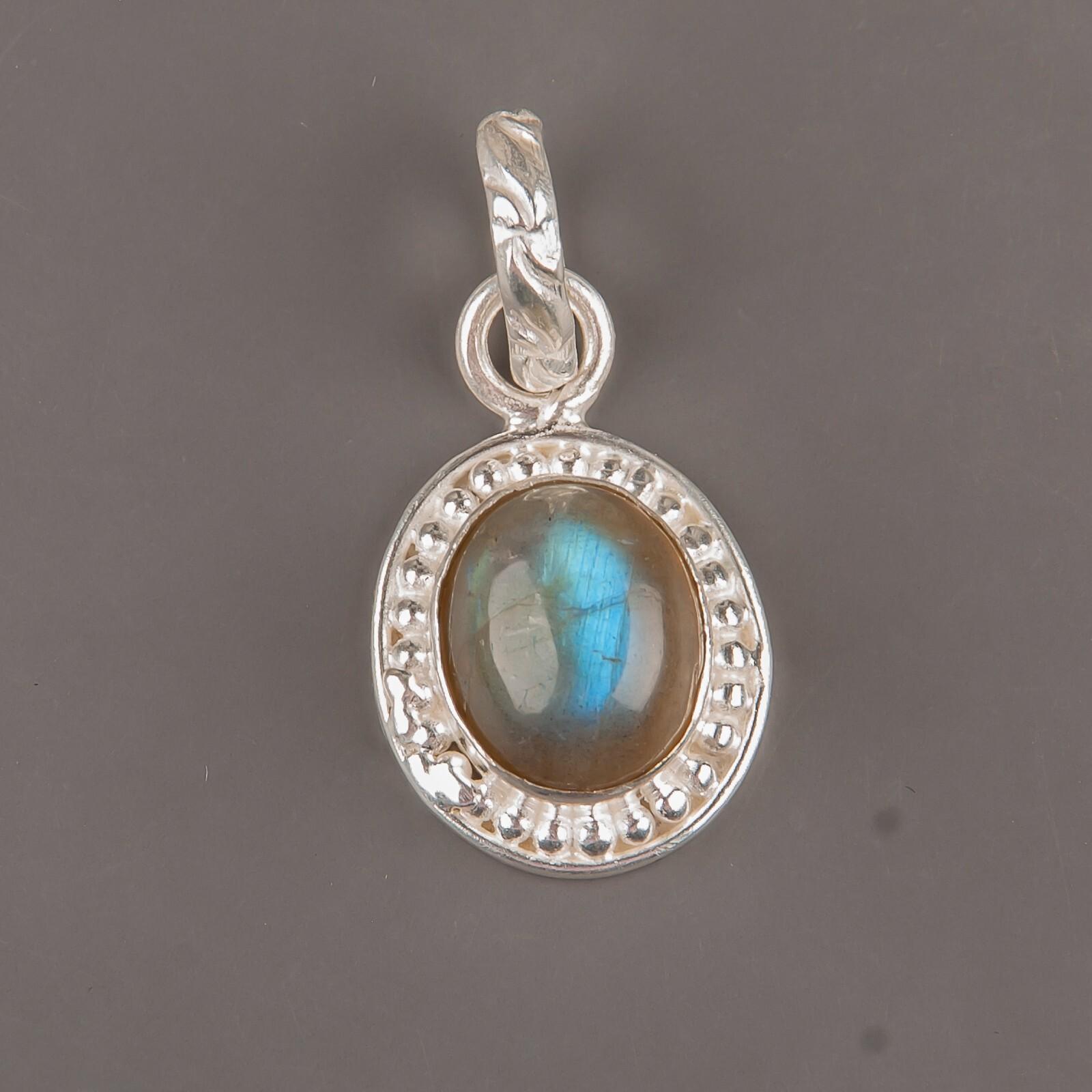 

Natural Labradorite Gemstone 925 Sterling Silver Women s Jewelry Pendant 1.20 PP-7-23