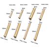 Stainless Steel Curved Tube For Jewelry Making Gold Color Straight Beads Connector Bracelet Necklace Diy Jewelry Finding