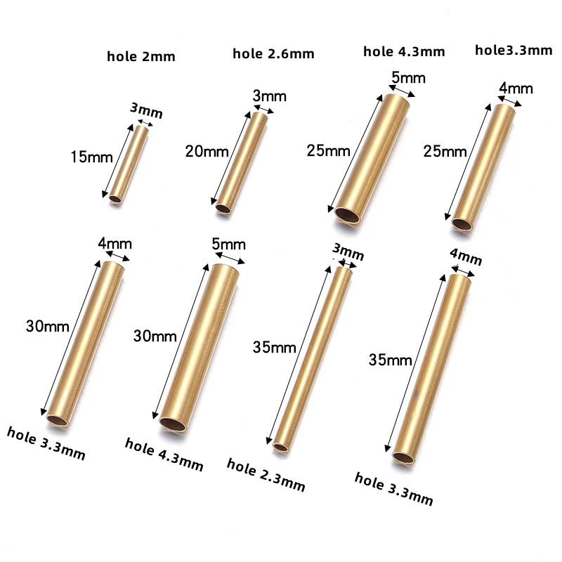 Stainless Steel Curved Tube For Jewelry Making Gold Color Straight Beads Connector Bracelet Necklace Diy Jewelry Finding