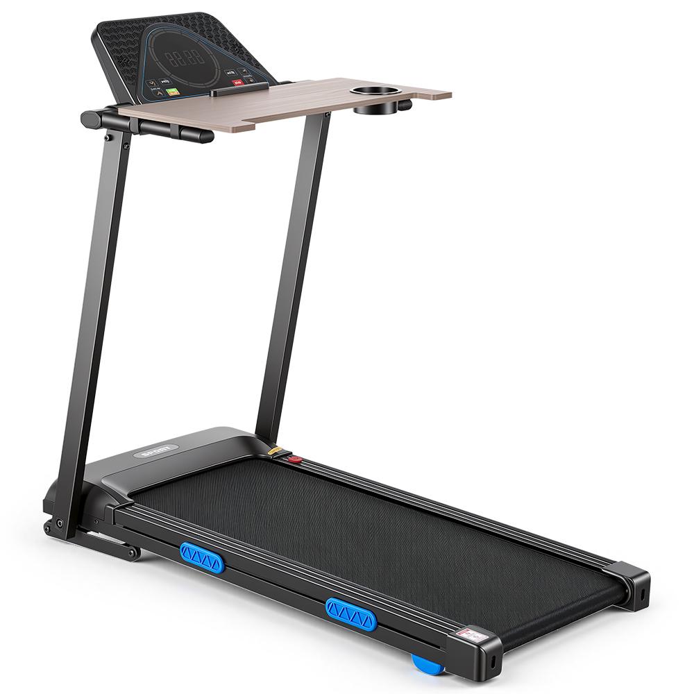 PB602A 3.0 HP Home Folding Electric Treadmill- 600W Brushless Motor,Power Incline,1–12 km/h,Desk/Tablet Holder,Bluetooth Connectivity,Fitshow App.