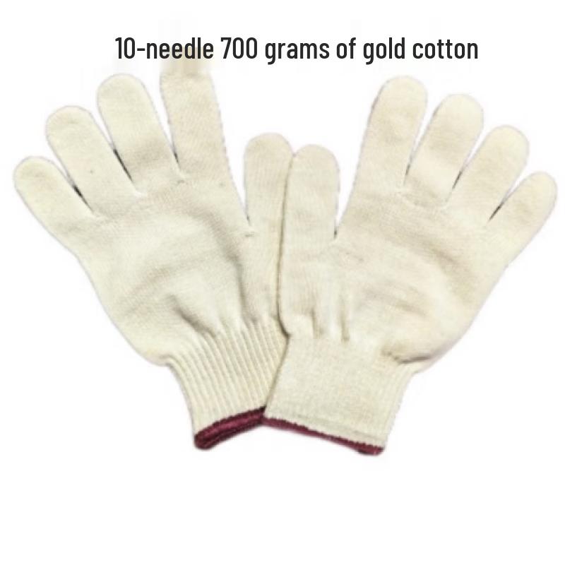 Luteng Sun Island Wear-Resistant Cotton Nylon Work Gloves (24 Pairs)