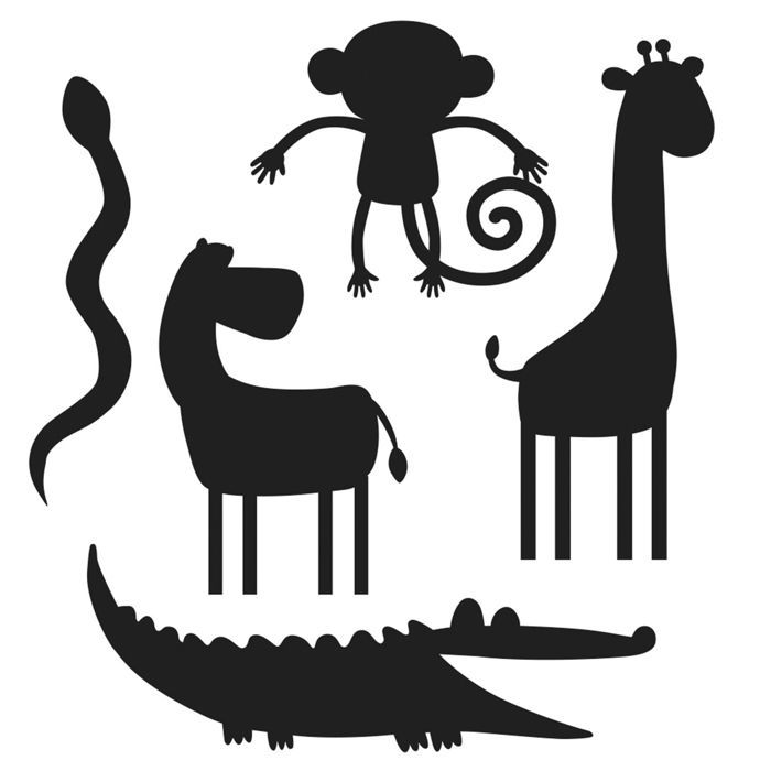 Dies de découpe - ARTEMIO - Safari - Silhouettes - 5 pcs