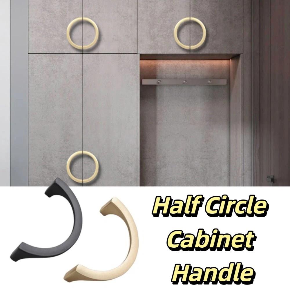 Gold-Schwarz Möbel Türgriff Halbkreisförmig Weinschrankgriff Küchenschrank