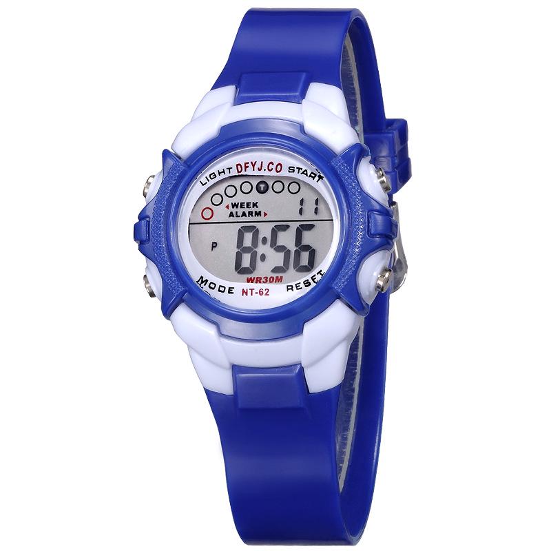 Digital Children's Watch - No Alarm, Calendar, Week Display, Night Light