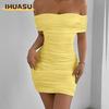 Women's Fashion Summer Spring Solid Color Print Short Sleeve Casual Dresses
