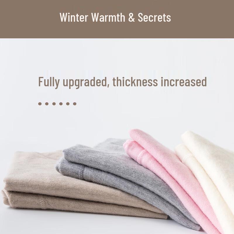 Hengyuanxiang Kids' Thickened Pure Cashmere Thermal Underwear Set