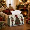 1pc Traditional Holiday Tissue Box - Multi-functional Christmas Napkin Dispenser, Available Made of Durable Polyester, Decorated with Nutcracker Pine,