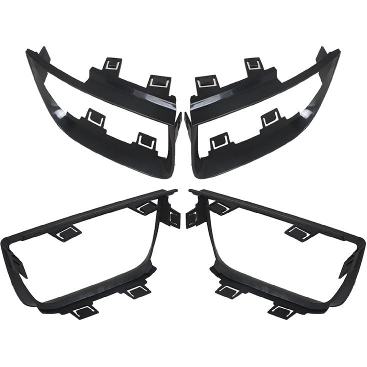 Labwork 4 Stück Rückleuchten-Blendenabdeckungen Ersatz für 2010-2013 Camaro LT LS SS Glänzend Schwarz 92199773 92199774