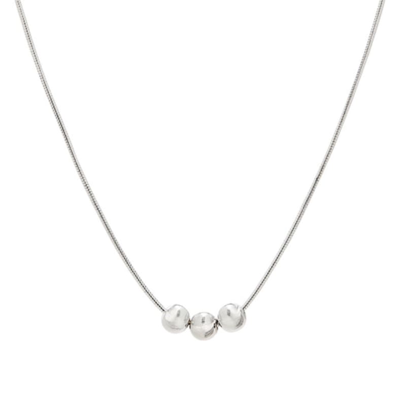 JYDDM 925 Cutting Ball Silky Chain Necklace Type.3