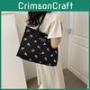 Stylish Street Fashion Canvas Tote Bag 2023 New Female Bag Large Capacity Handbag