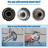For 4/6 Points Bolt Extractor Plumbing Tool Broken Wire Extractor Threading Tools Tap Screw Remover Water-tap Angle Valve Repair
