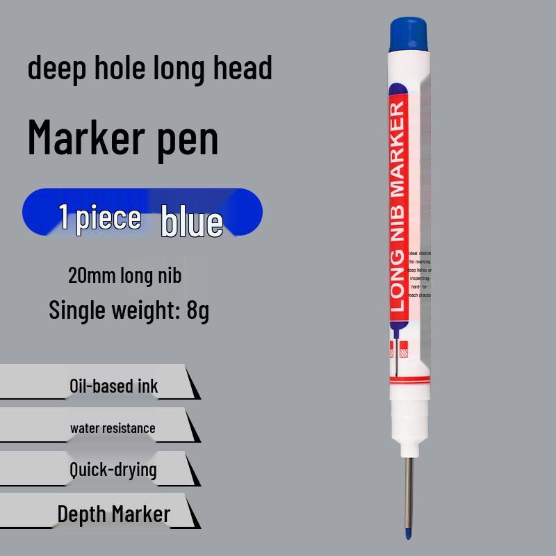Waterproof Black Oil-Based Woodworking & Bathroom Marker Pen