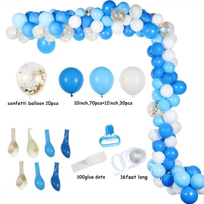 113 Stück Latexballon Girlande Bogen Set, Hochzeit Geburtstagsfeier Hintergrunddeko Ballonkette Babyparty Jubiläumsdekoration
