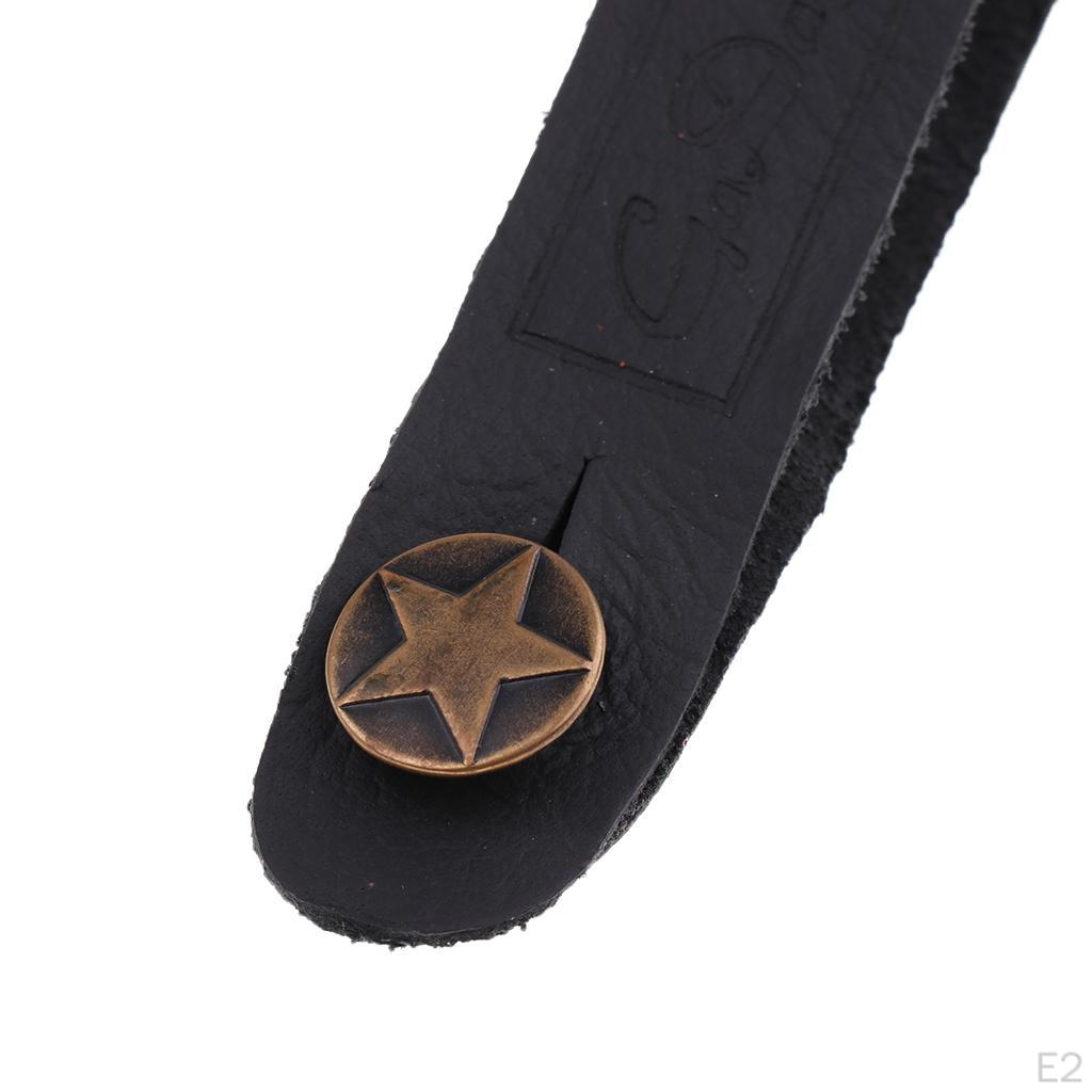 Leather Strap Head Gasket for Acoustic Guitar Parts