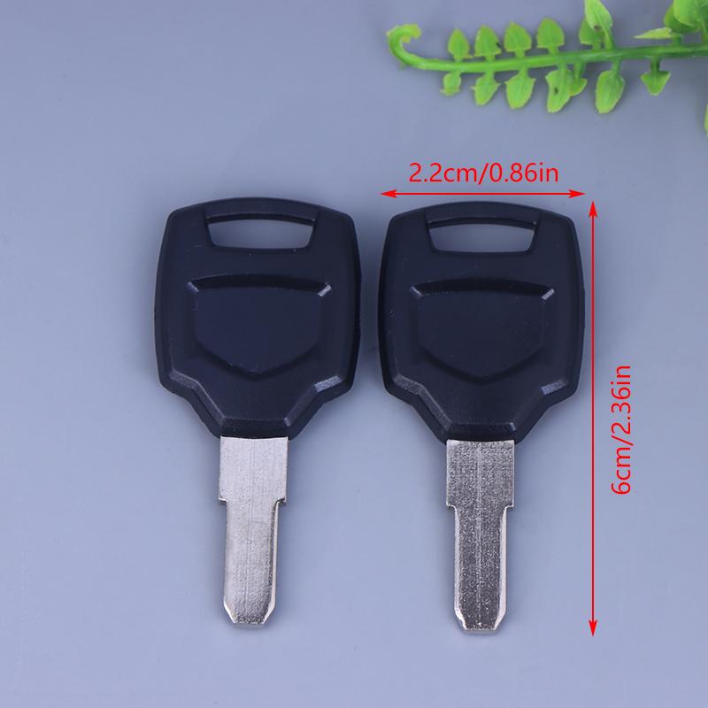 Pair of Disc Detainer Lock Key Blank; DMS Motorbike Storage Trunk Embryo Locksmith Tool Parts