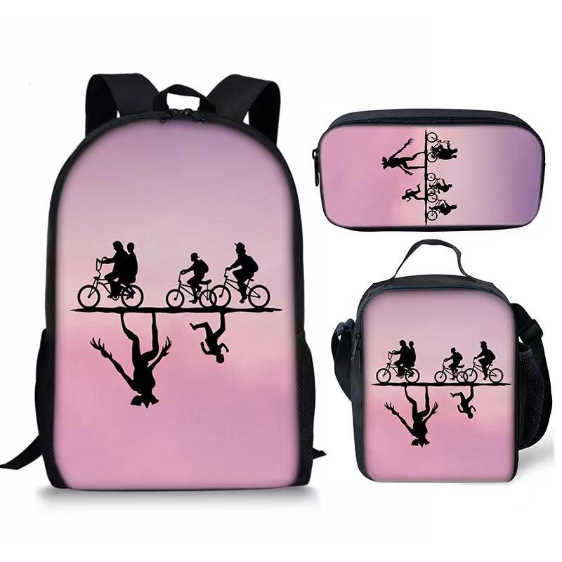 Stranger Things Student backpack three piece set CLE