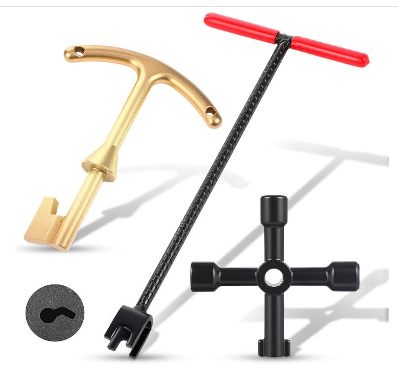 Multi-functional T-Handle Water Meter Wrench