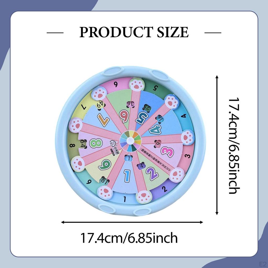 1-9 Multiplication Turntable Toy Game Math Skills Development Manipulatives for