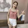 Camisole Women's Outer Wear In Blouse Summer with A Loose Design Sexy Off-the-shoulder Top Shirt