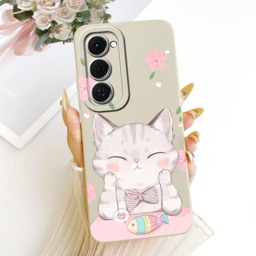 For Tecno Spark 40 Pro Plus Case Fashion Flower Soft Silicone Len Protective Cover For Tecno Spark 40Pro 40C Spark 40Pro+ Coque