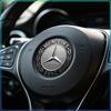 52MM AMG Affalterbach Tree Steering Wheel Emblem Sticker Glossy Resin Decor Decal Fit Mercedes Benz Sedan SUV Sports Car