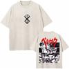 Washed Anime Berserk Guts Classic T-Shirts Manga Gatsu Griffith Zodd Trend T-shirt Men Women Oversized  Cotton Casual Tee Shirt