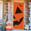 IMISHM Halloween Pumpkin Door Covers Halloween Door Decorations Halloween Door Banner Halloween Decorations for Front Door Halloween Porch Sign for