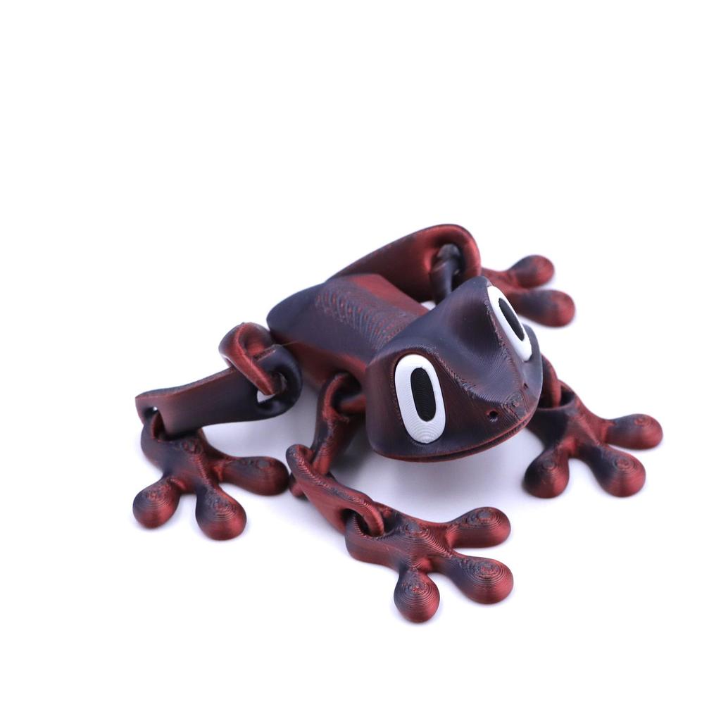 3D Printed Articulated Magnetic Tree Frog Toy Ornament
