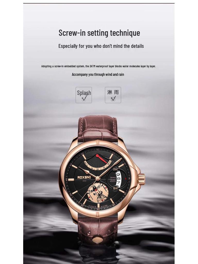 2025 Waterproof Men's Quartz Watch: Date Display & Casual Business Style