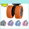 Durable And Silent Silicone Luggage Wheel Protective Covers Set Of 4 In Various Colors