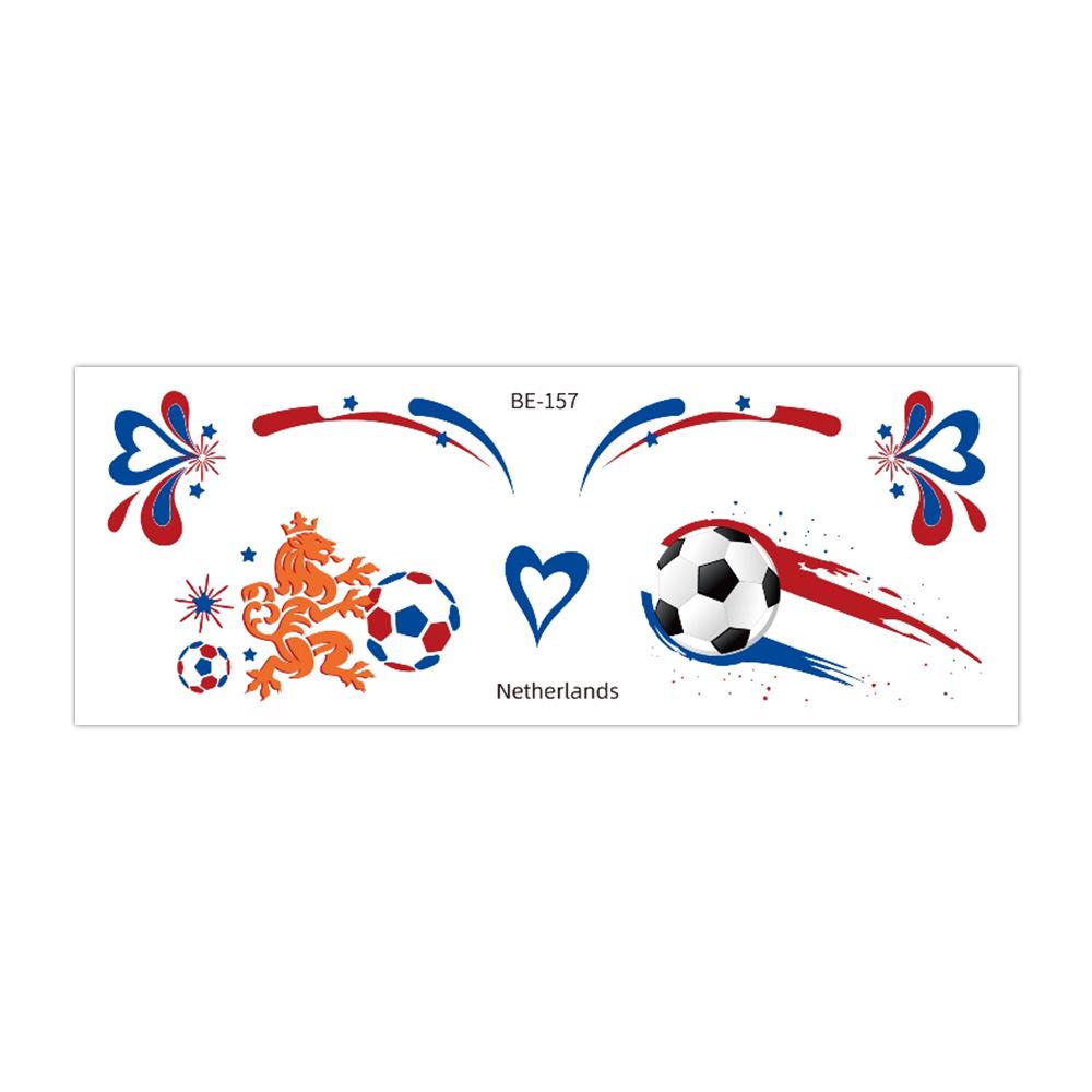 Rikaron Cross-border World Cup Face Tattoo Fan Stickers 158x60mm