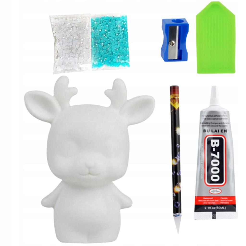 Diamond Embroidery Deer Figurine Art Set 5D Diamond Collage