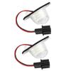 1/2X LED License Plate Lights Assembly for Honda Crv Fit Odyssey Jazz Hrv Frv CR-V Stream 12V SMD Number Lamp Xenon White 6000k License Plate Lights